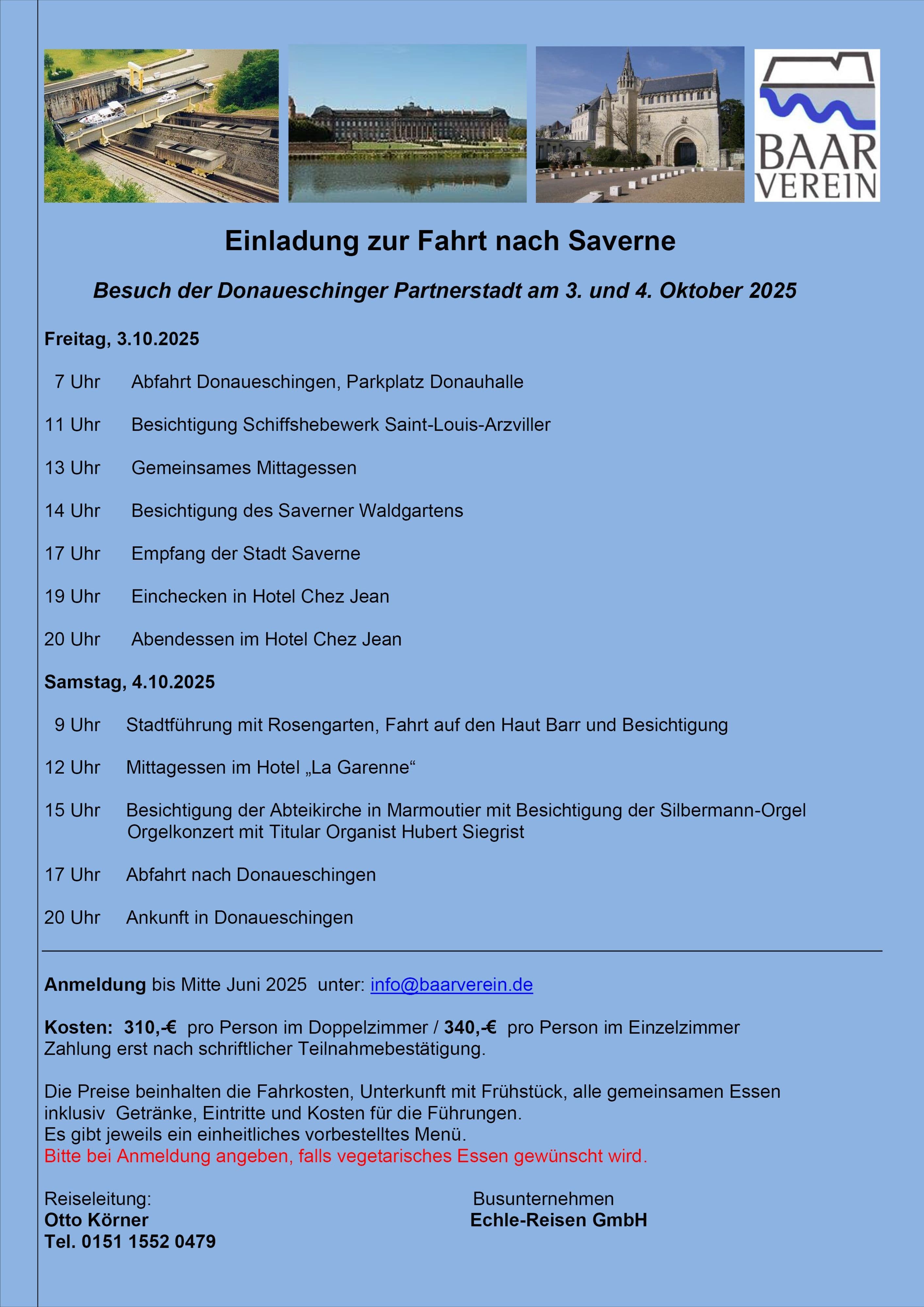 Busreise nach Saverne: Entdecken und Erleben