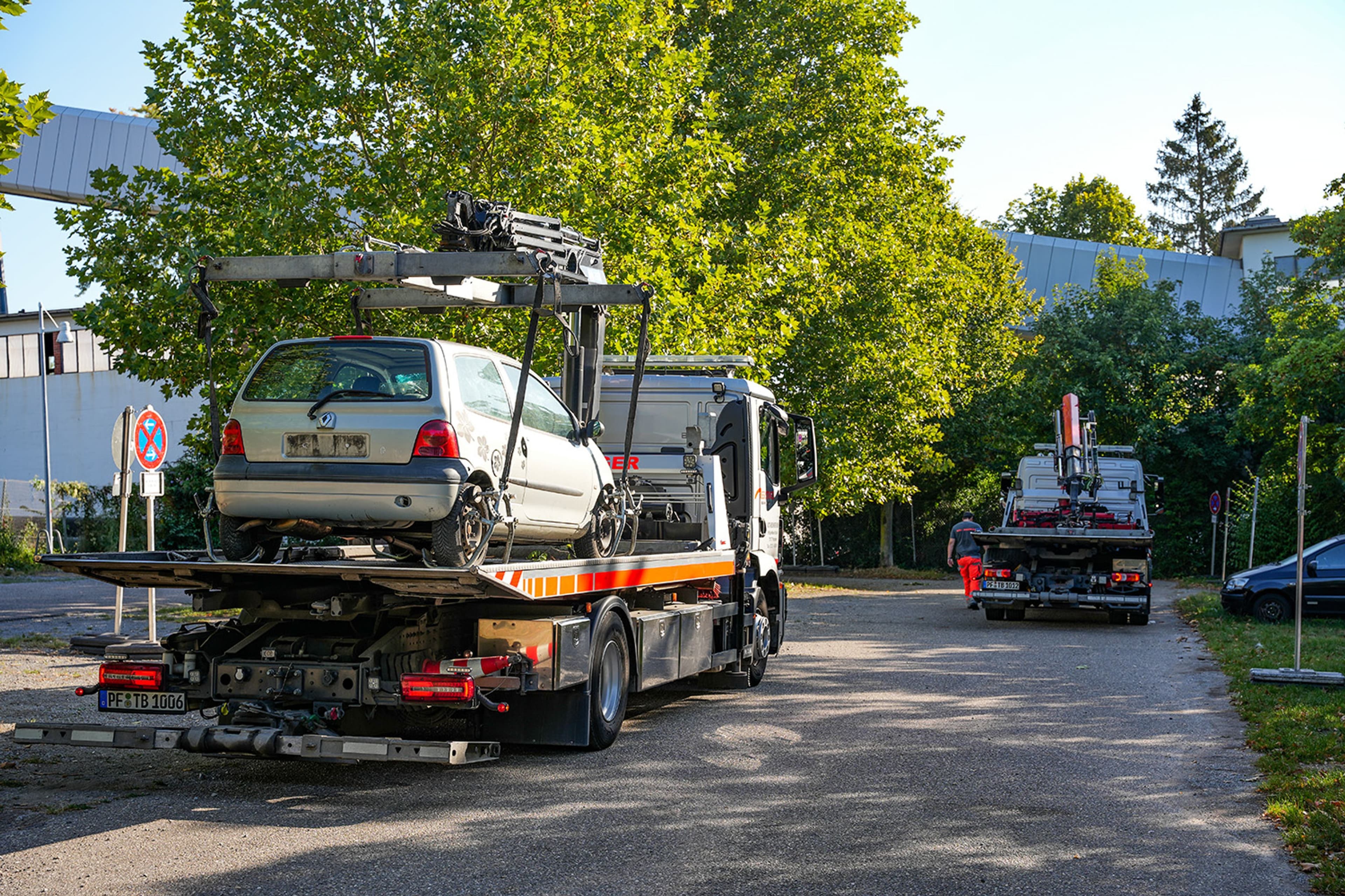 Erfolgreiche Räumung des Parkplatzes am ehemaligen Kohlebunker