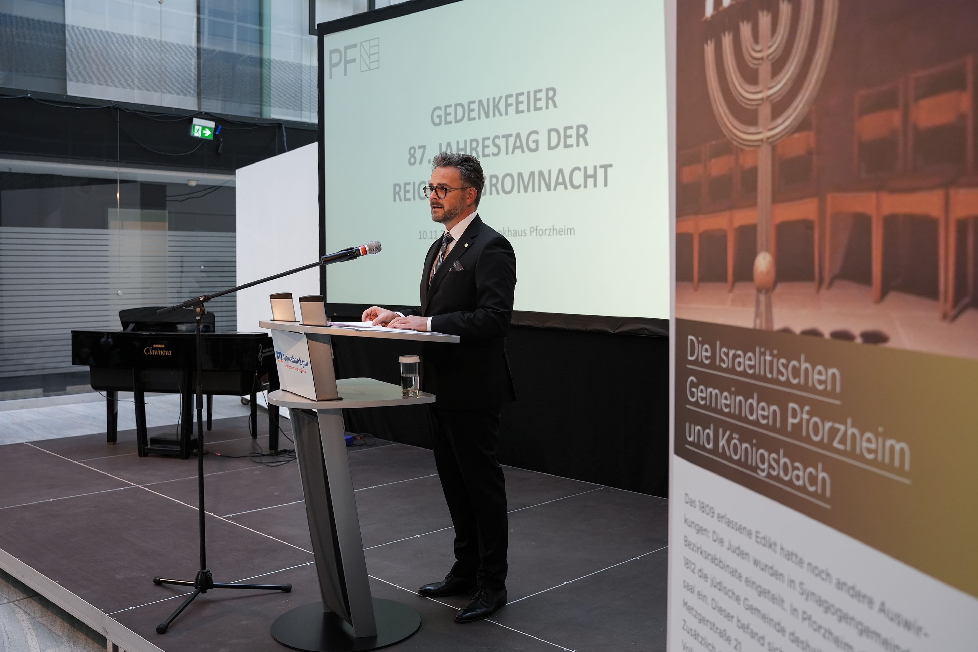 Erinnerung an die Reichspogromnacht in Pforzheim