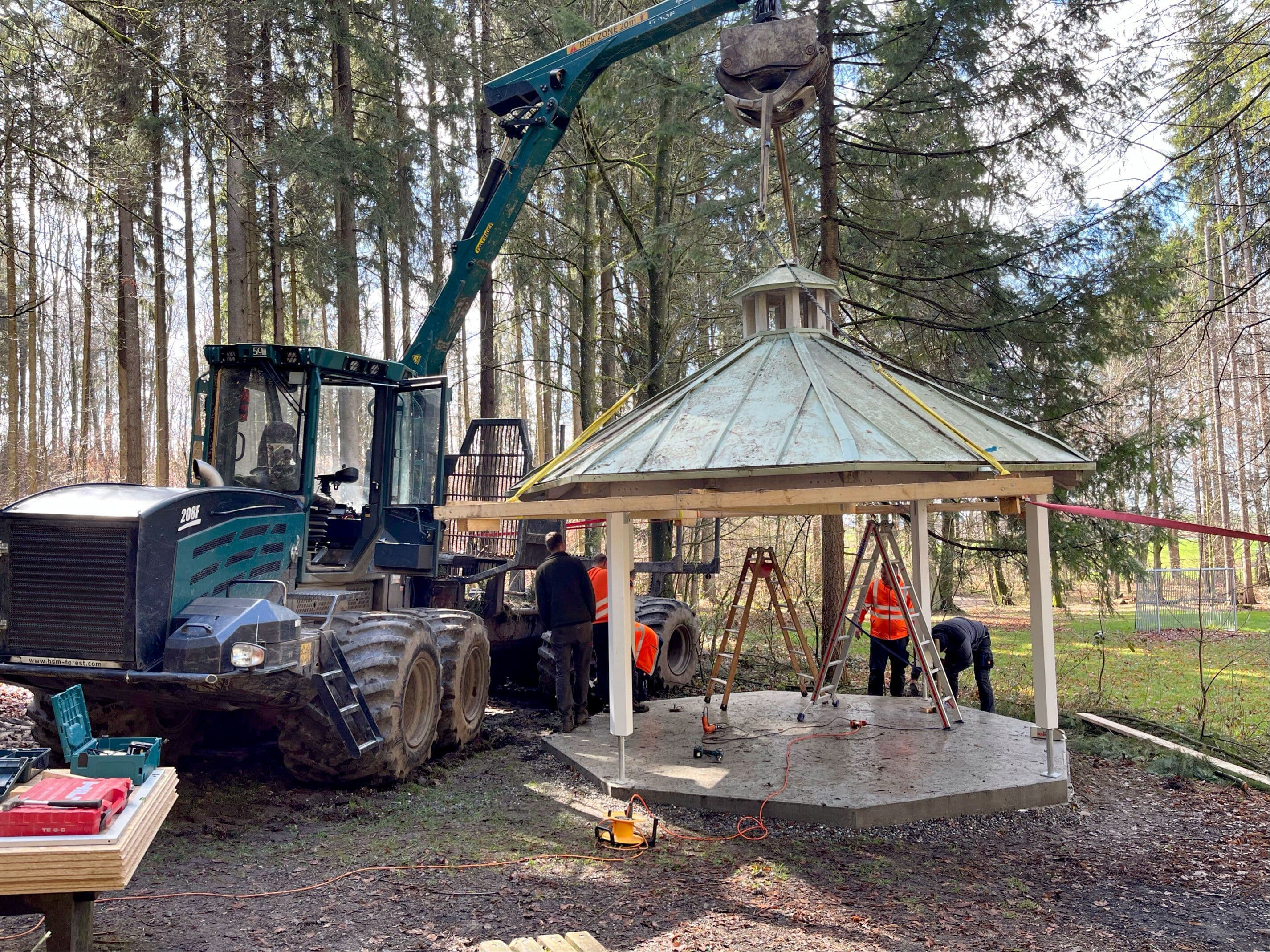 Neuer Pavillon für Grillfreunde im Tannenbühl