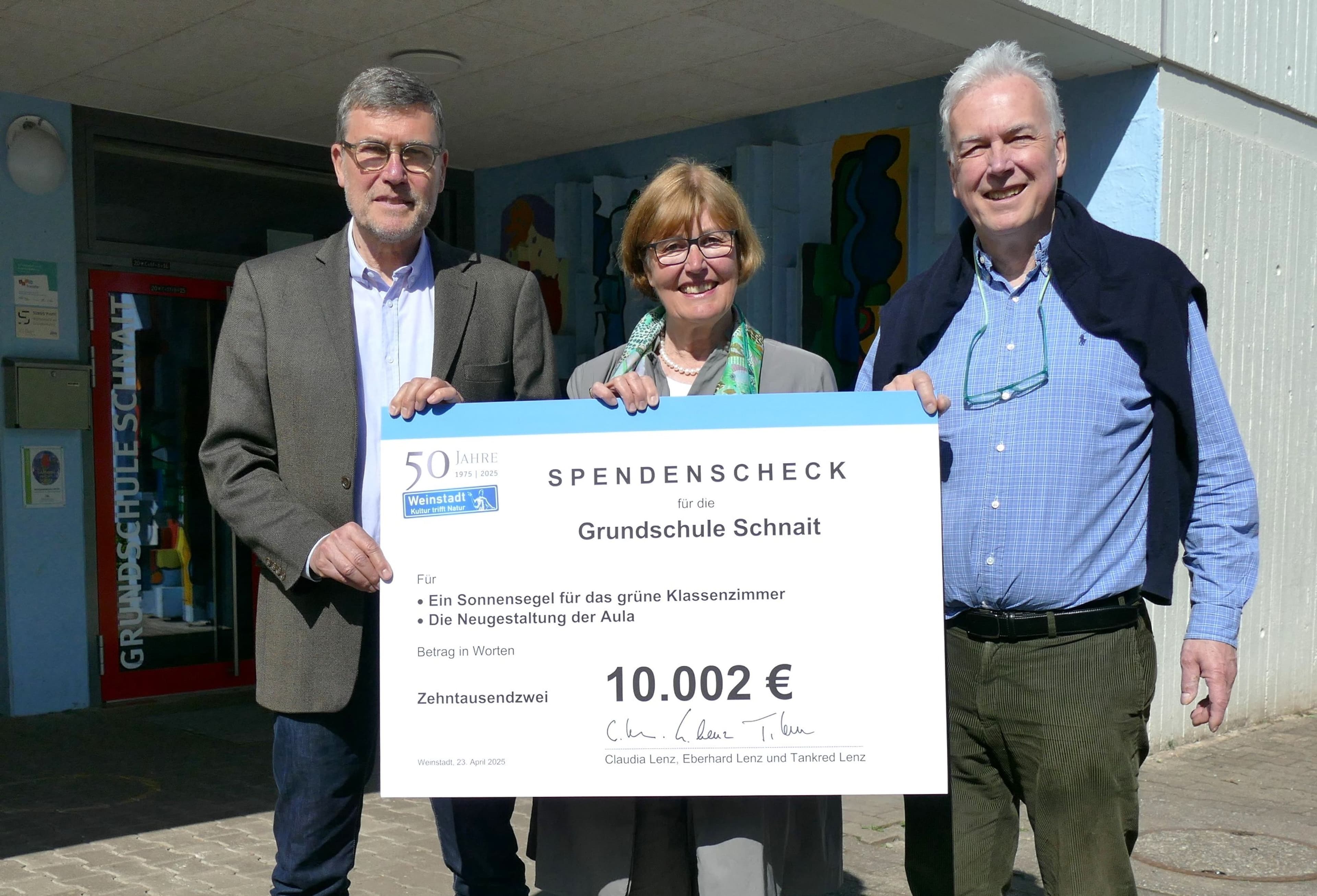 Über 10.000 Euro für die Grundschule Schnait