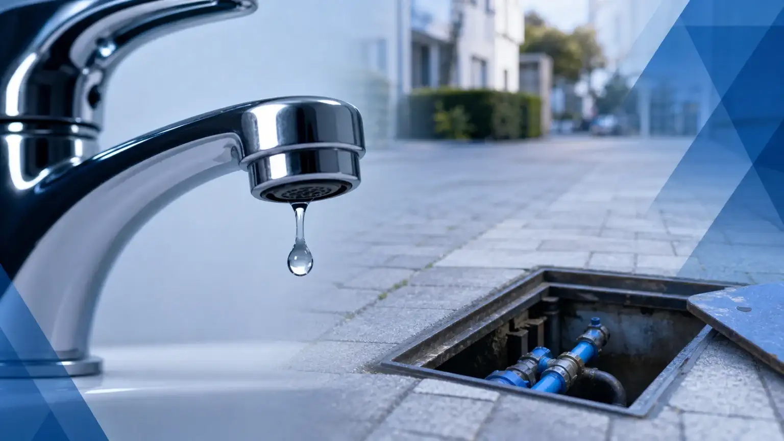 Wasserrohrbruch legt Stuttgarter Straße lahm