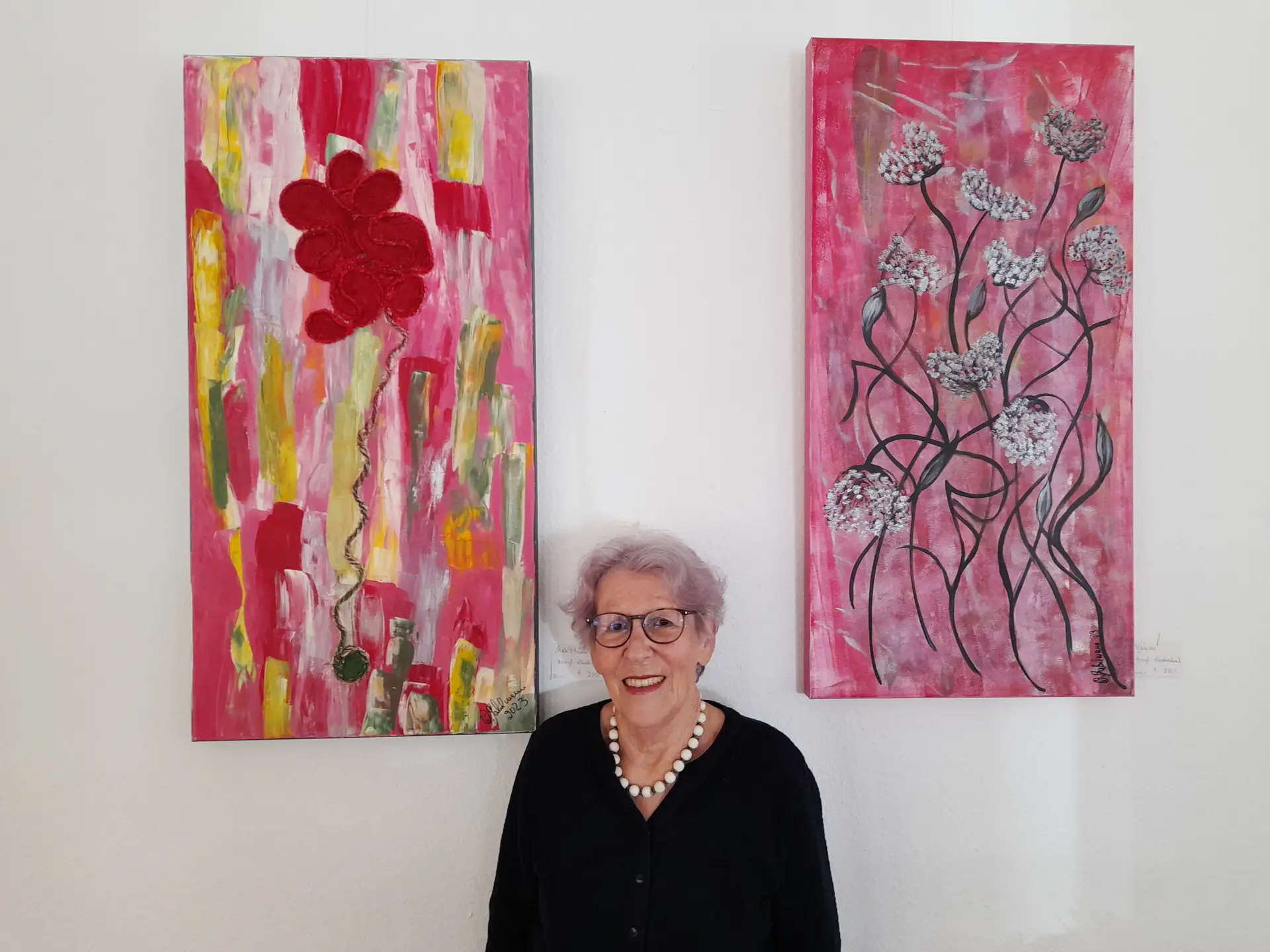 Farbenfrohe Kunst im Herzen von Lahr: Acrylbilder von Waltraud Gabelmann