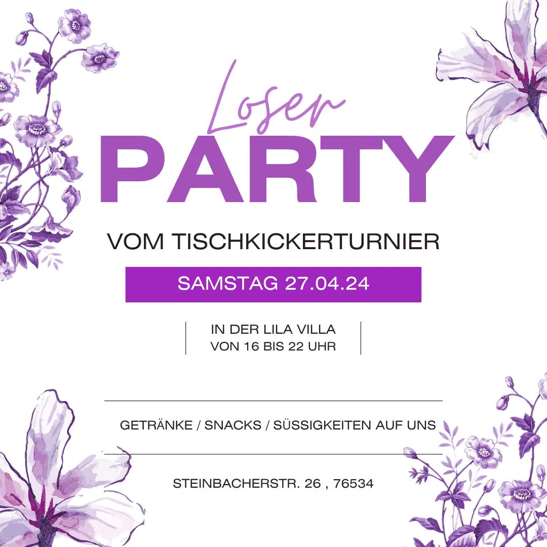 Loser-Party in der Lila Villa