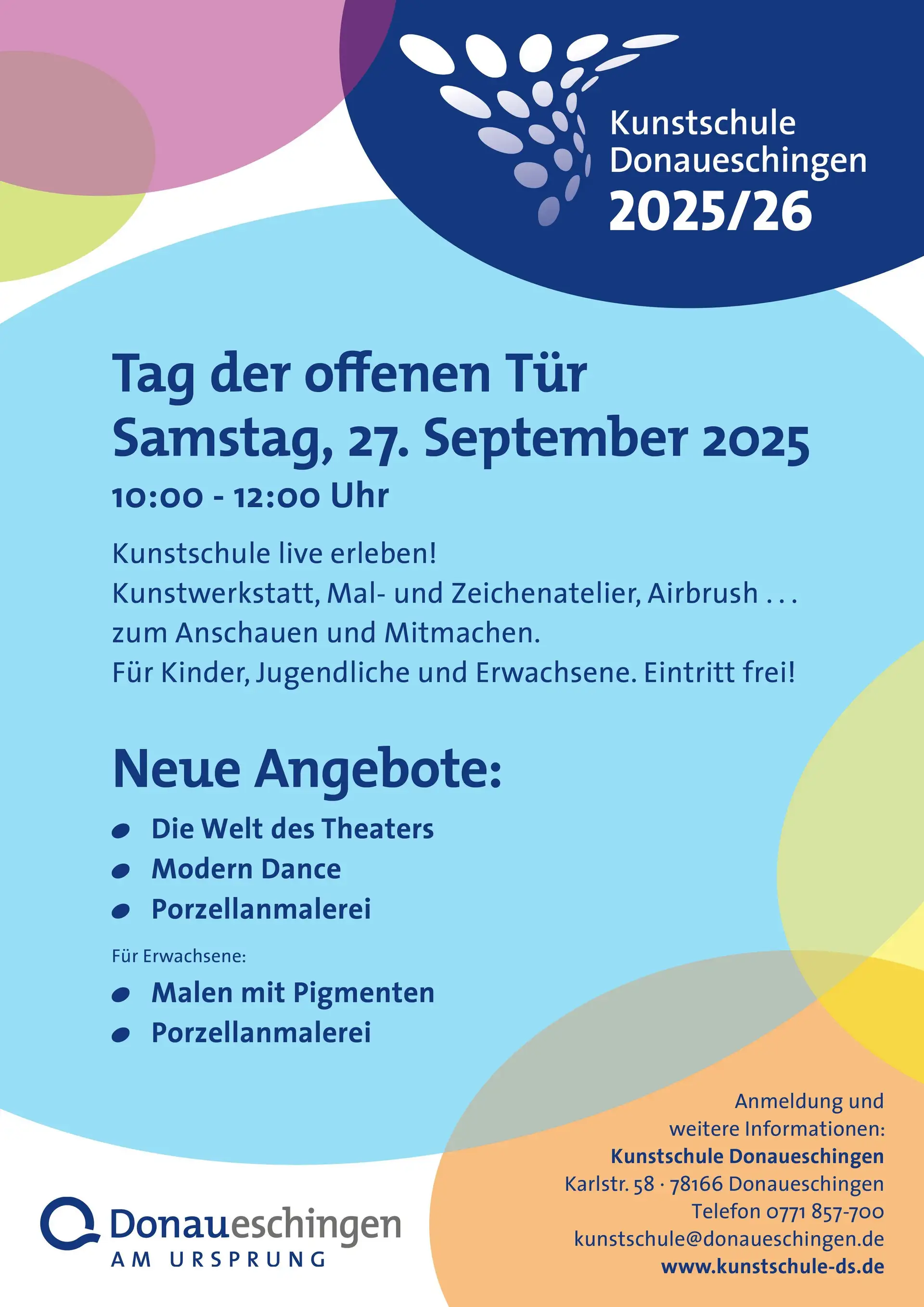 Kunstschule Donaueschingen öffnet ihre Türen